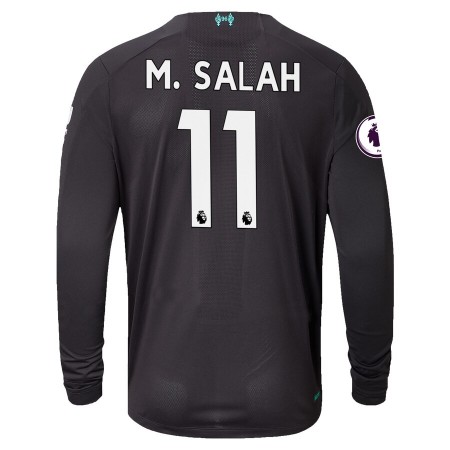 Jalkapallo Pelipaidat Liverpool M.Salah 11 3 Paita 2019-2020 Pitkähihainen